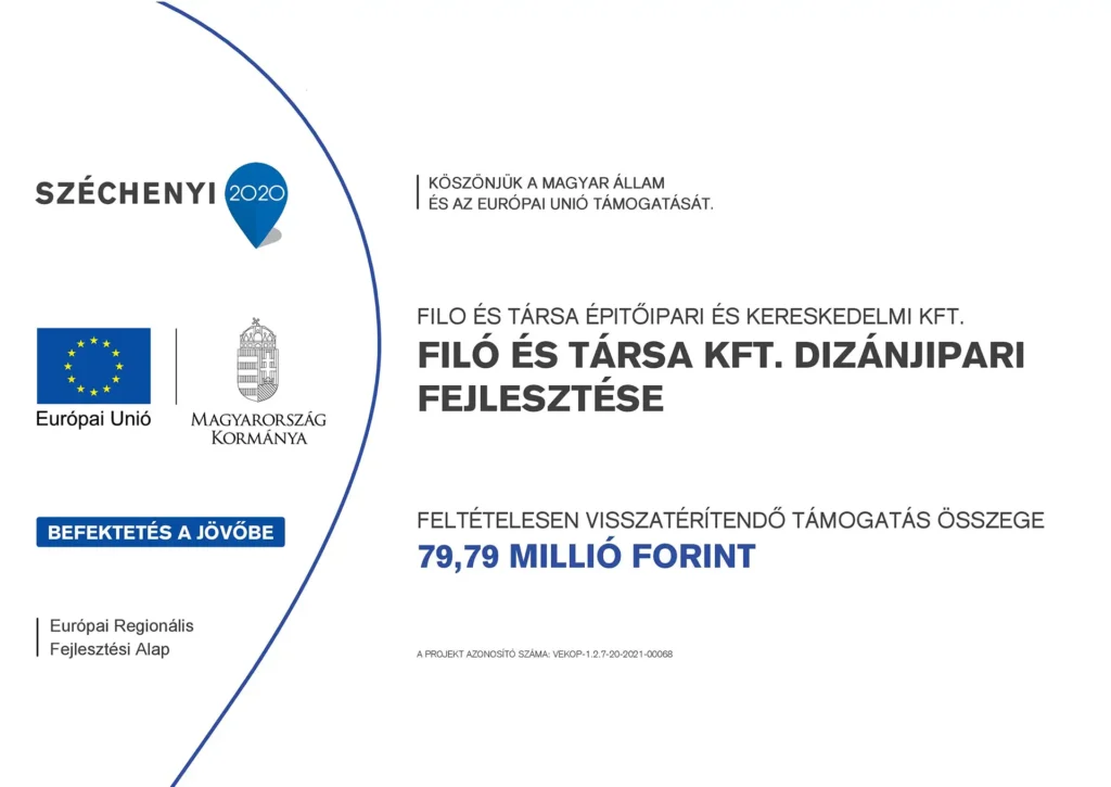 Filo és társa Kft. - Széchenyi 2020 - Pályázat